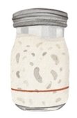 Jar of Sourdough Starter
