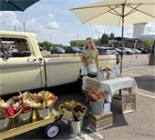 Patina Flower Co. Set Up.