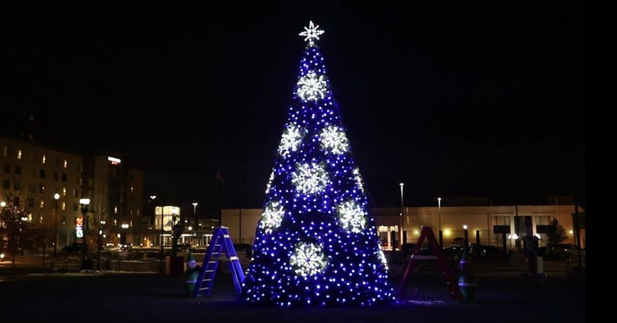 A view of the Champlin Holiday Tree.