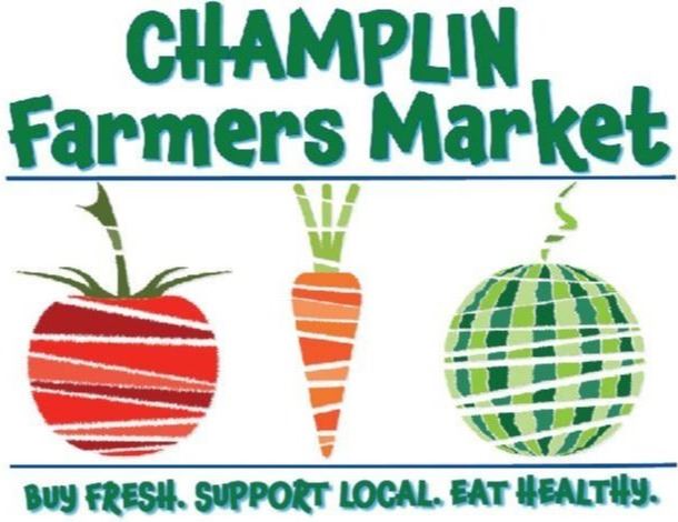 A view of the Farmers Market logo with dates of July 13 to Oct 13 at Ice Forum from 9am to 1pm.