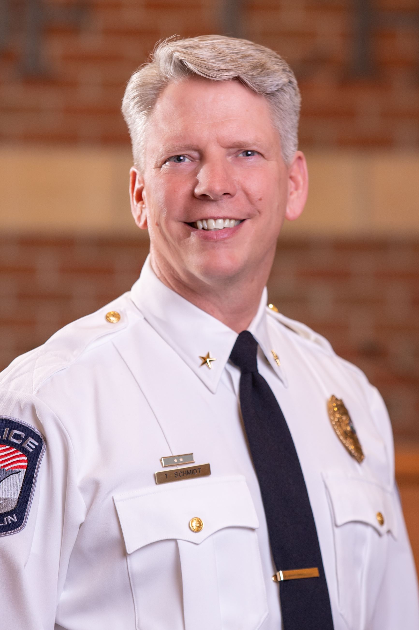 A view of former Police Chief Ty Schmidt (2017-2023).