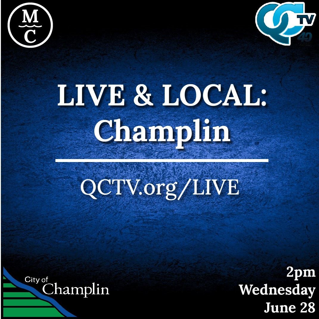 Click to watch Live and Local: Champlin on June 28th at 2pm.