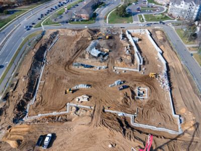 Construction Site of Mississippi Crossings