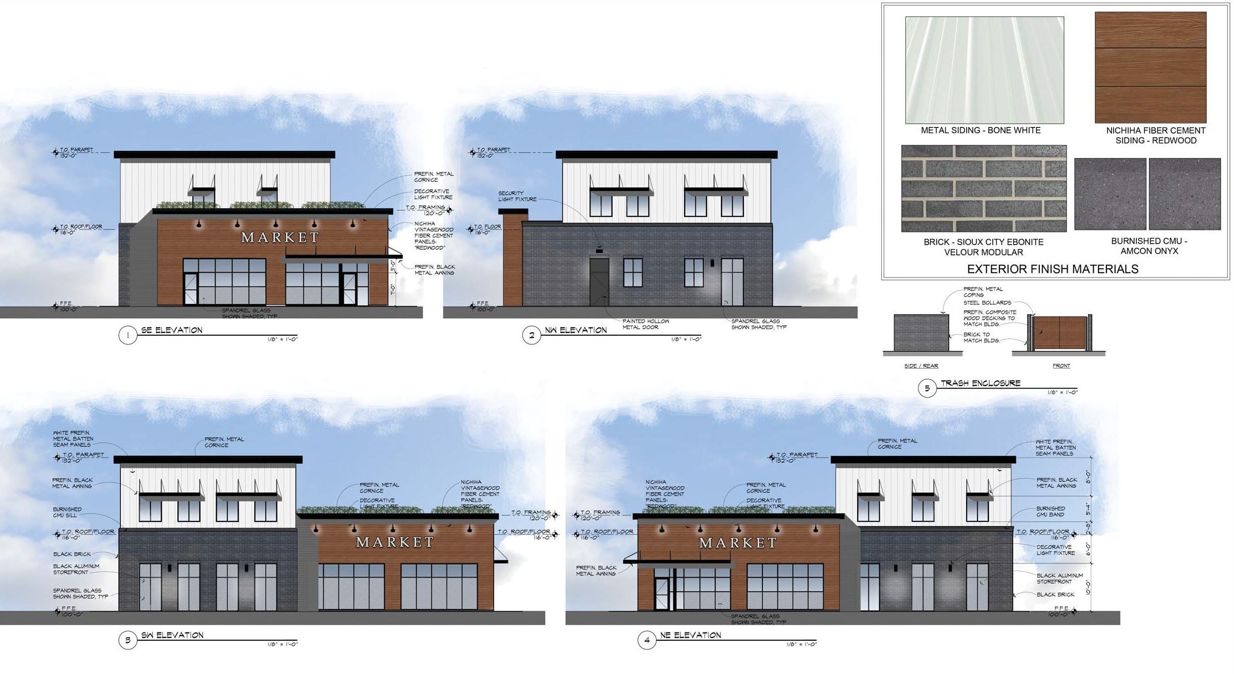 A view of the site plan approved for the bakery and deli called Mississippi Marketplace.