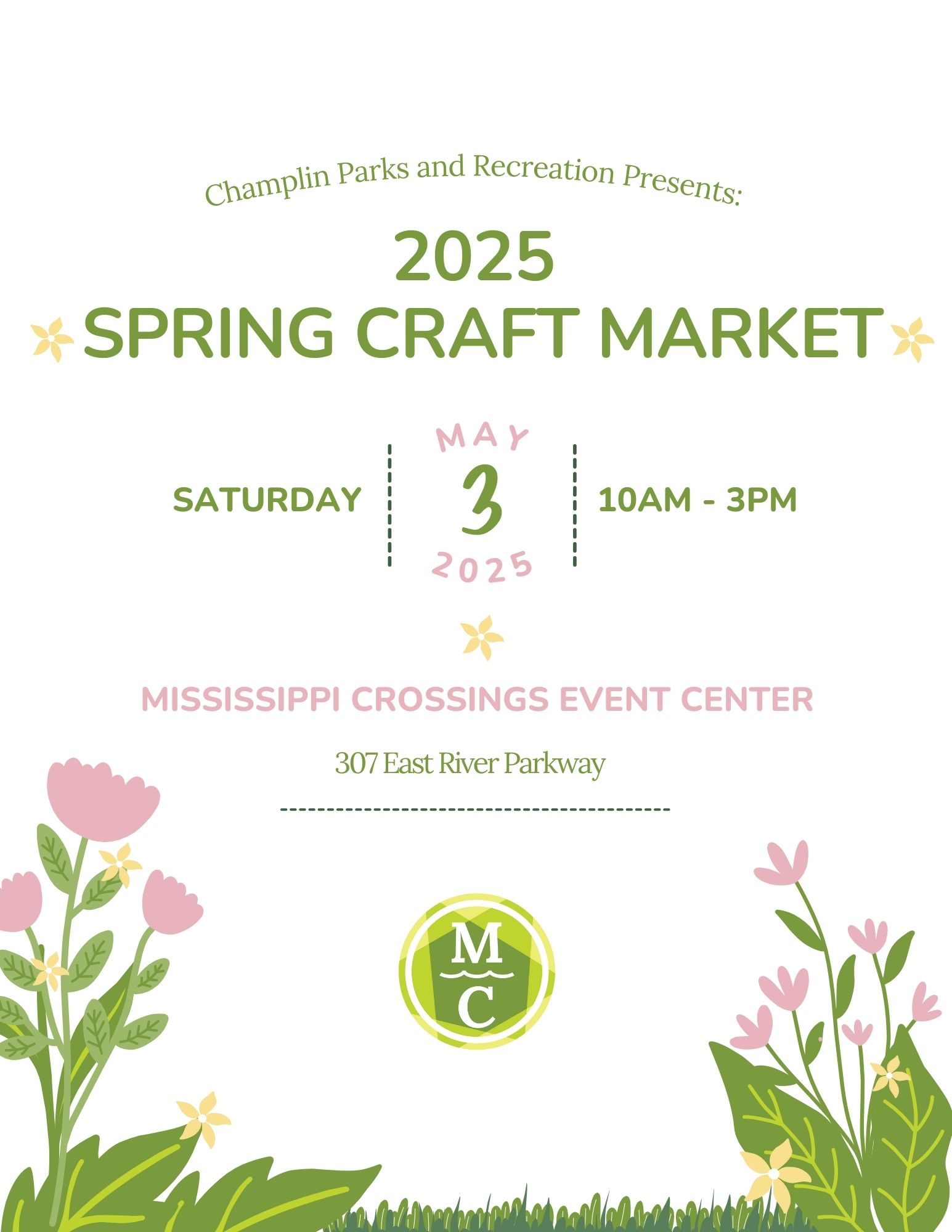 A view of the 2025 Spring Craft Market flyer.